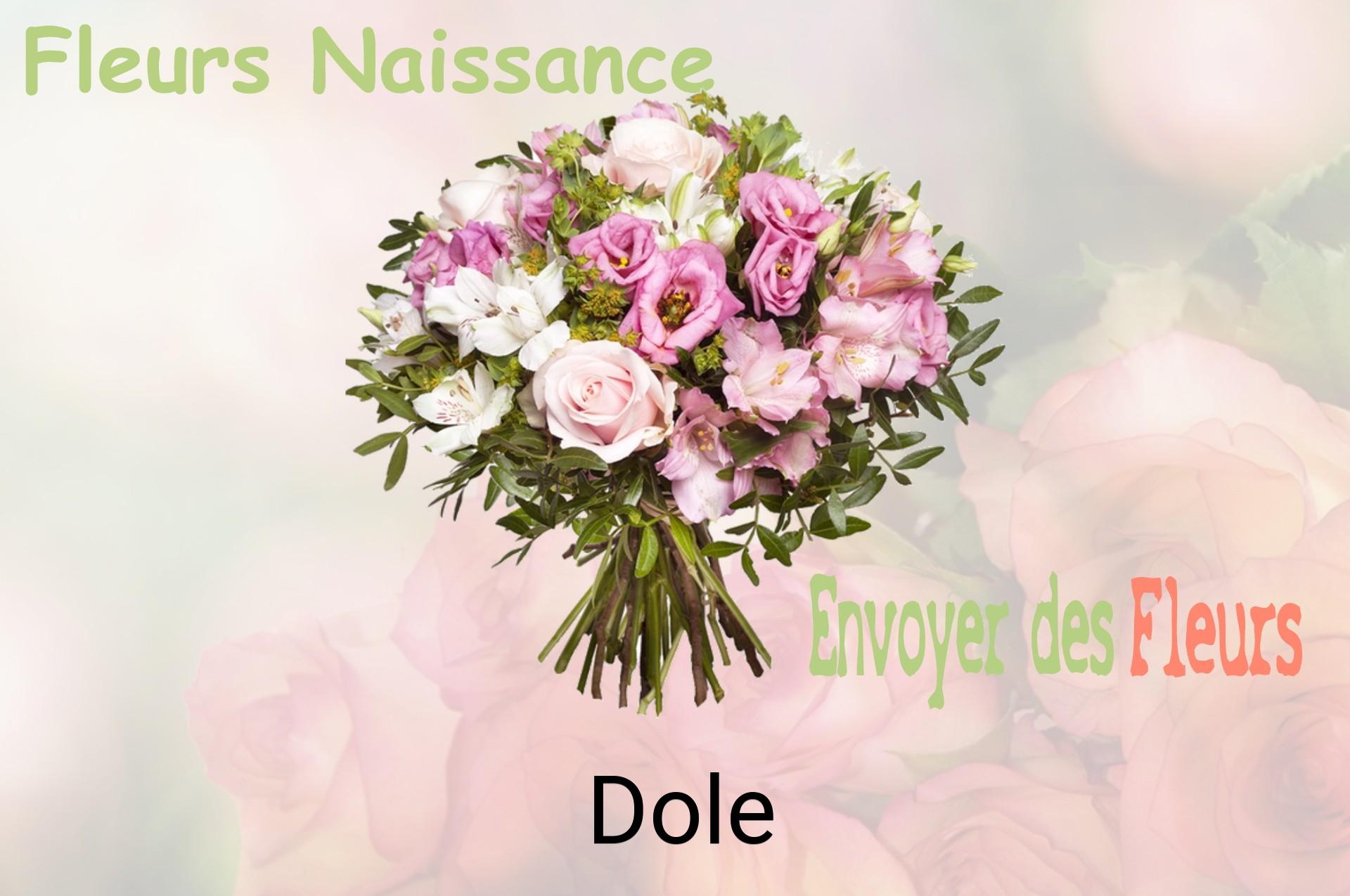 Bouquet de fleurs de naissance livré à Dole