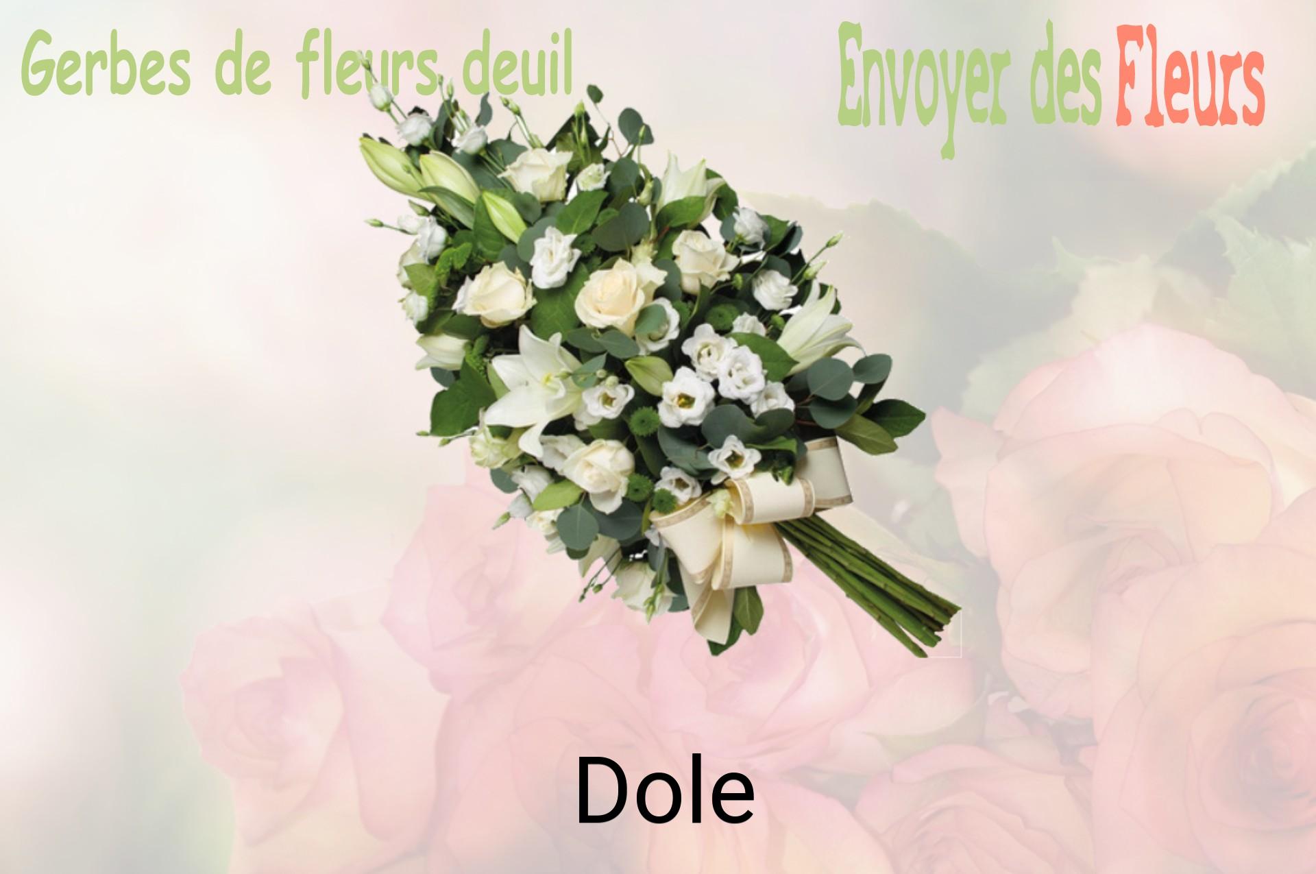 Gerbe de fleurs de deuil livrée à Dole